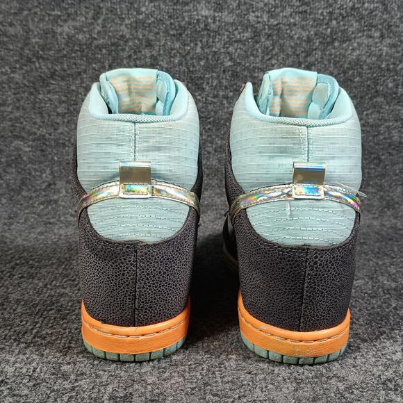 Nike Dunk Sky Hi Wedge Shoes Womens Size 7.5 Gray Safari Iridescent 585560-002 - Picture 3 of 10
